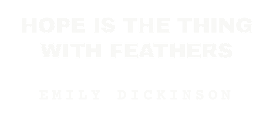 Hope is the thing with feathers