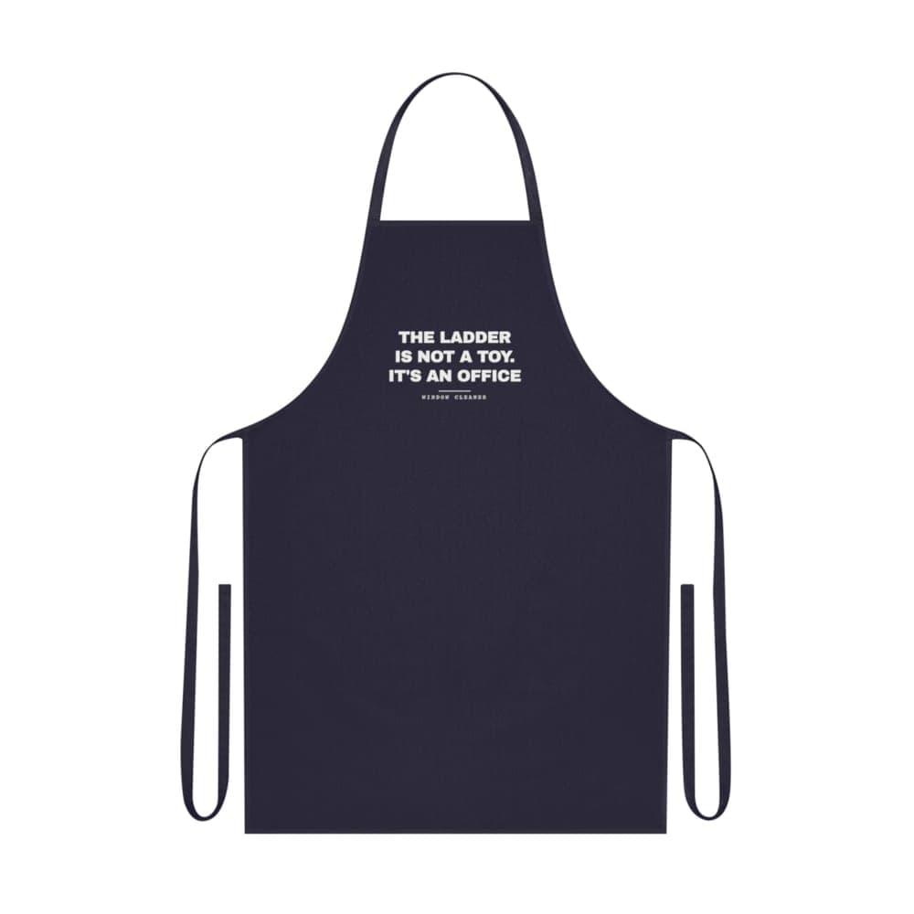 The ladder is not a toy. It's an office — On an apron