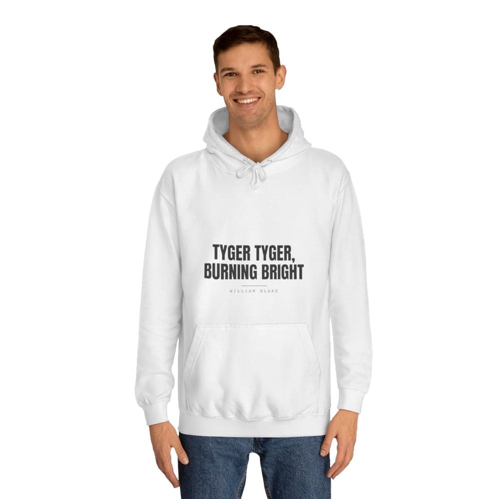 Tyger Tyger, burning bright — On a hoodie