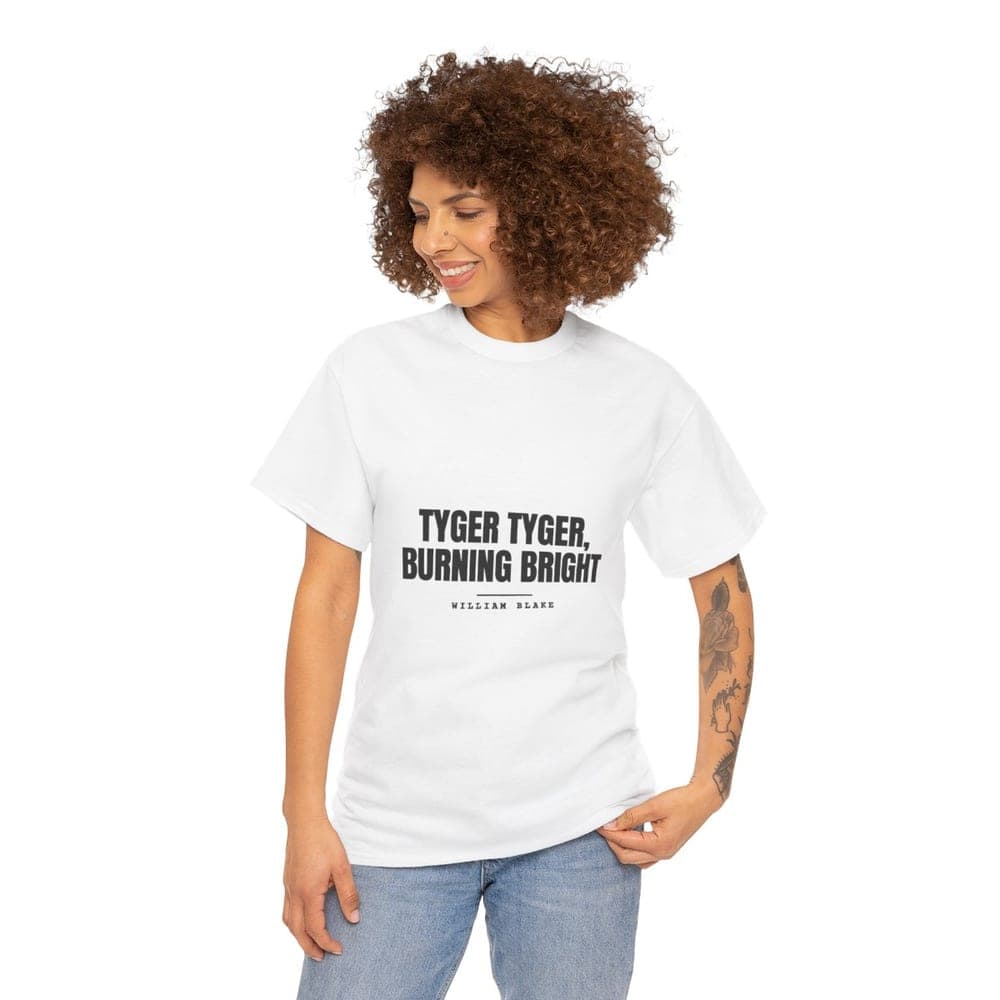 Tyger Tyger, burning bright — On a tee