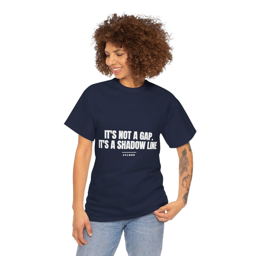 It's not a gap. It's a shadow line — On a tee
