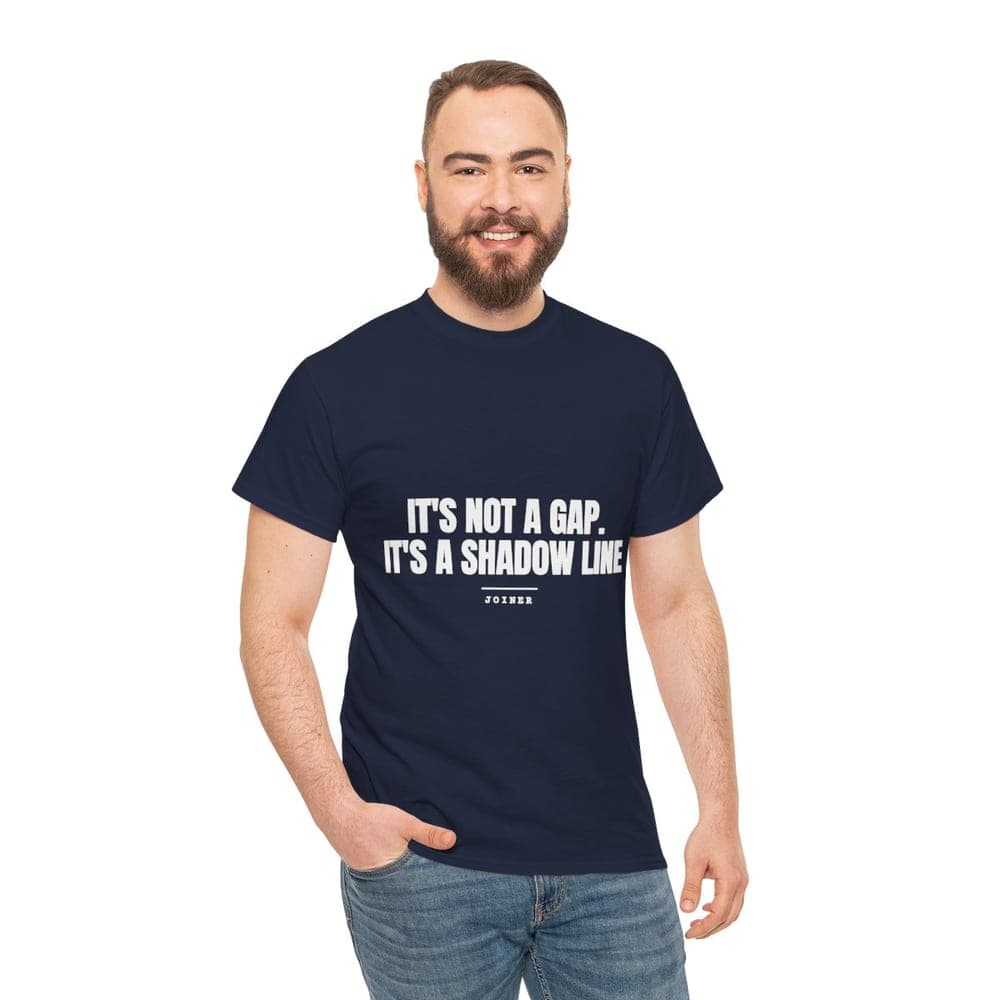 It's not a gap. It's a shadow line — On a tee