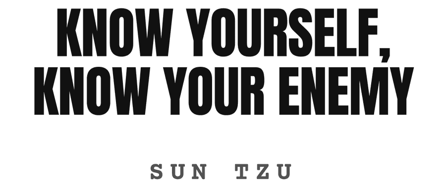 Know yourself, know your enemy