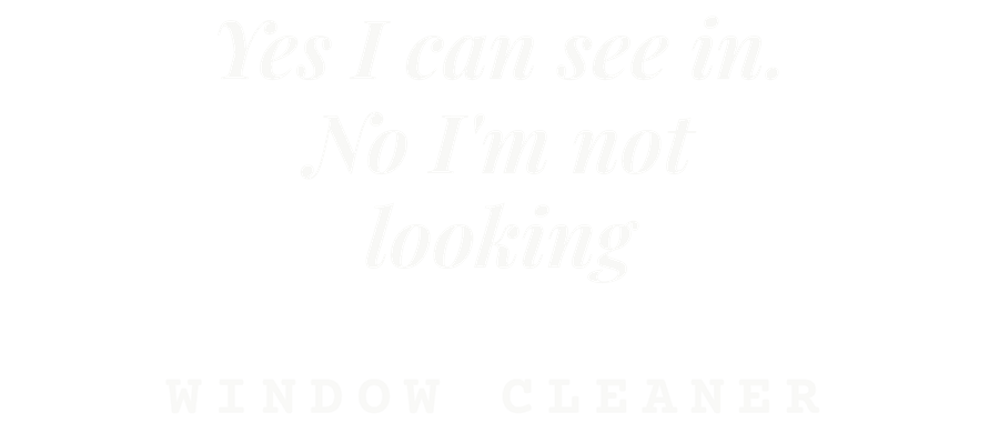 Yes I can see in. No I'm not looking