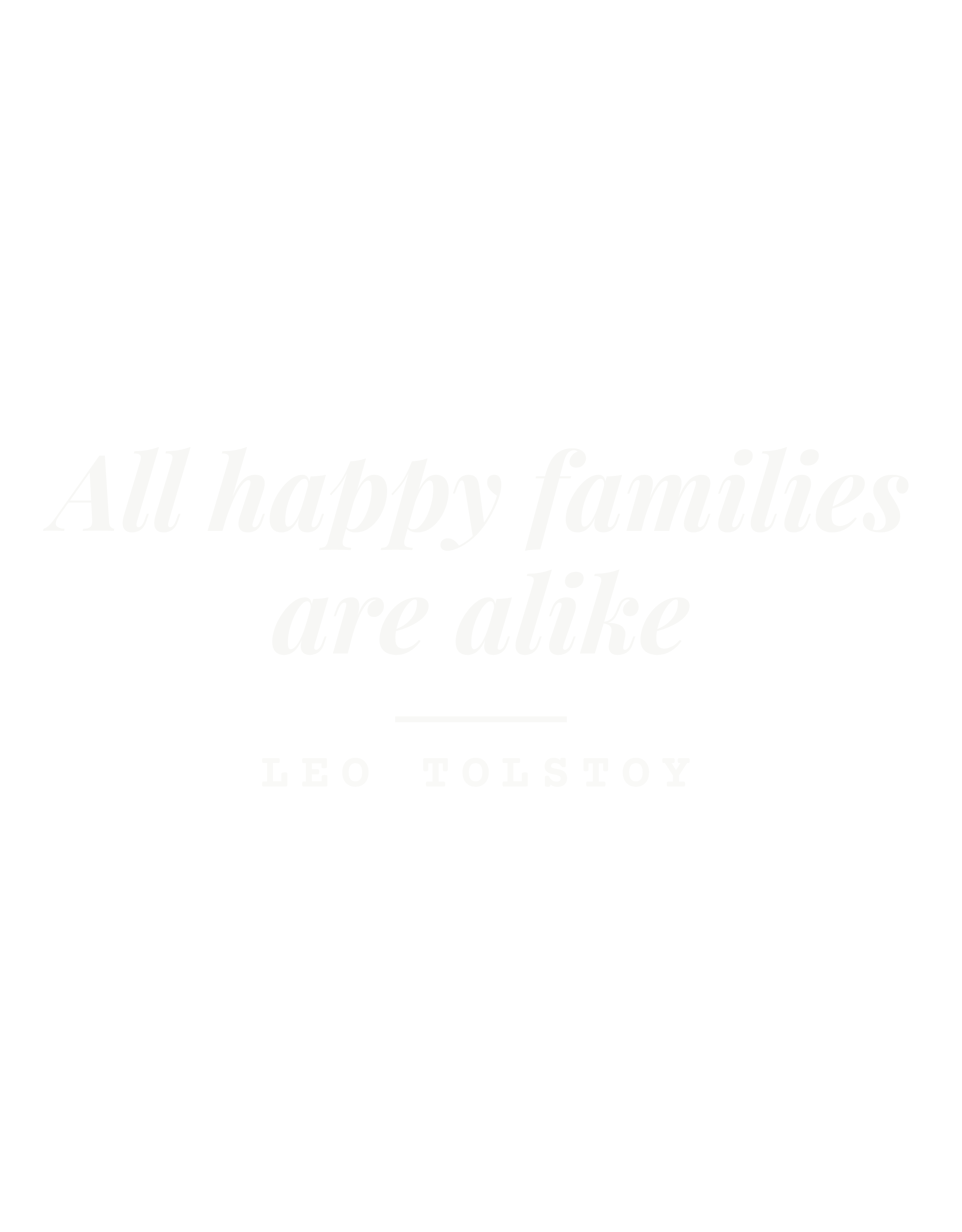 All happy families are alike