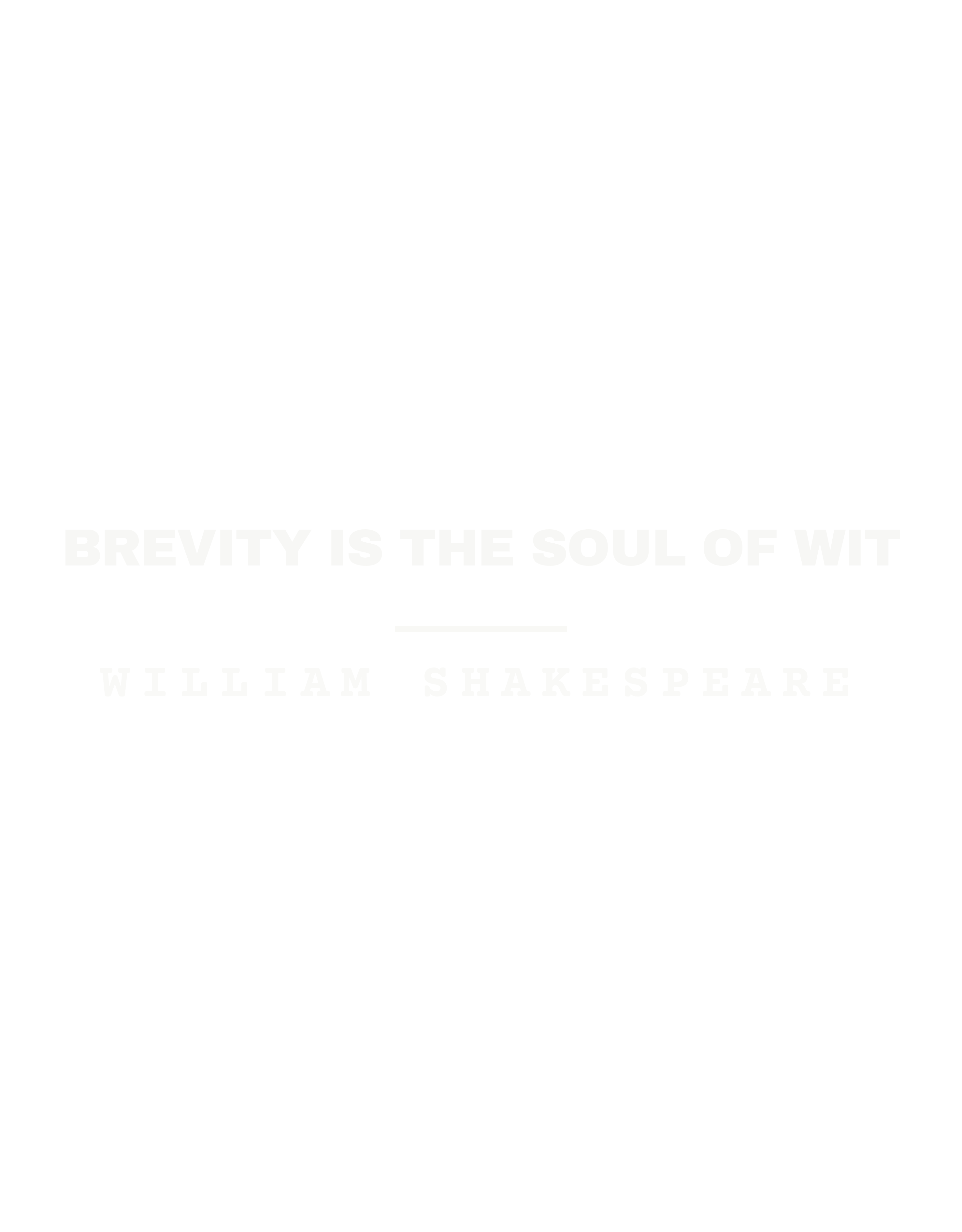 Brevity is the soul of wit