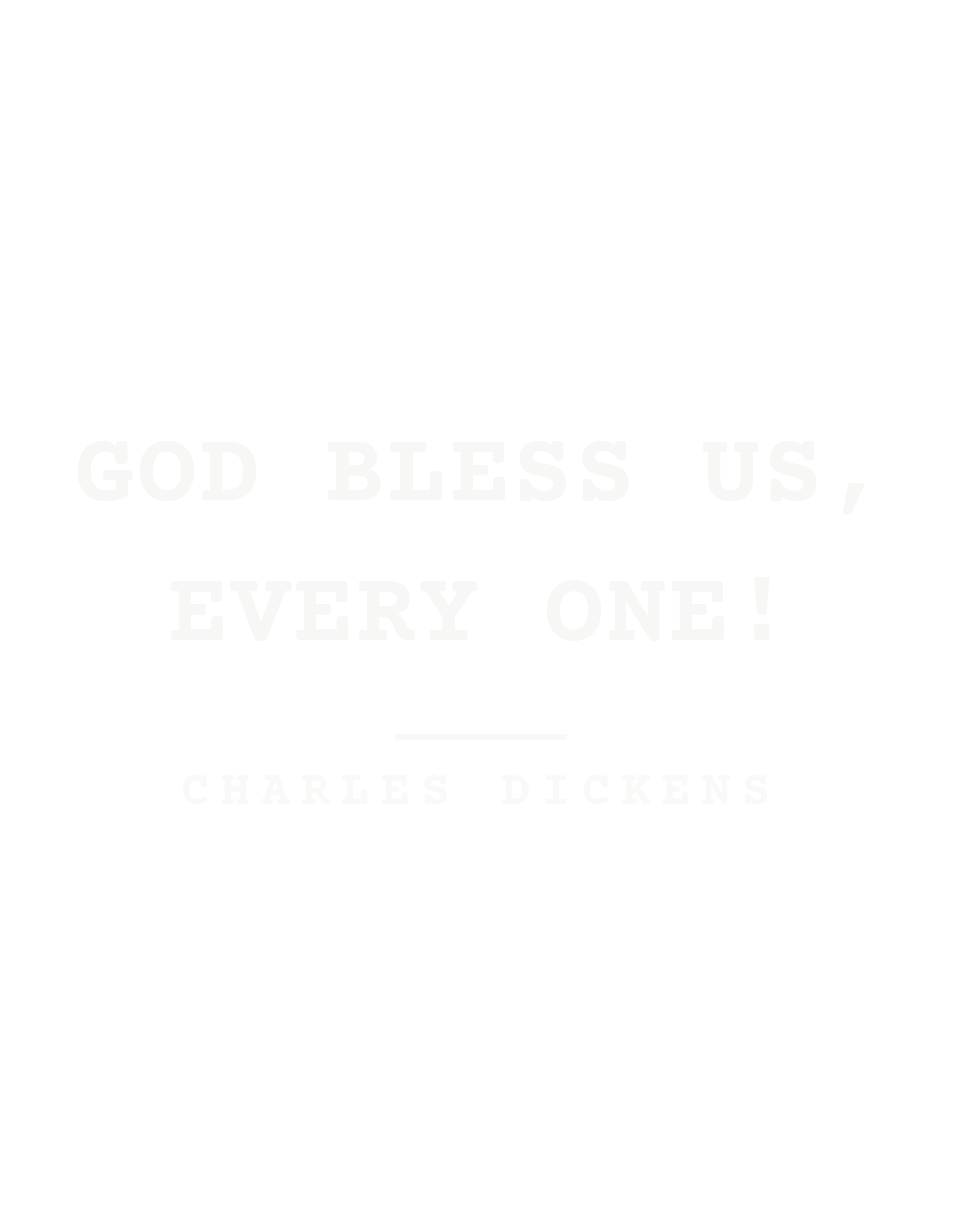 God bless us, every one!