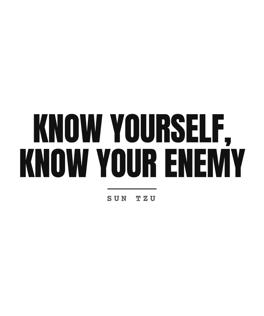 Know yourself, know your enemy