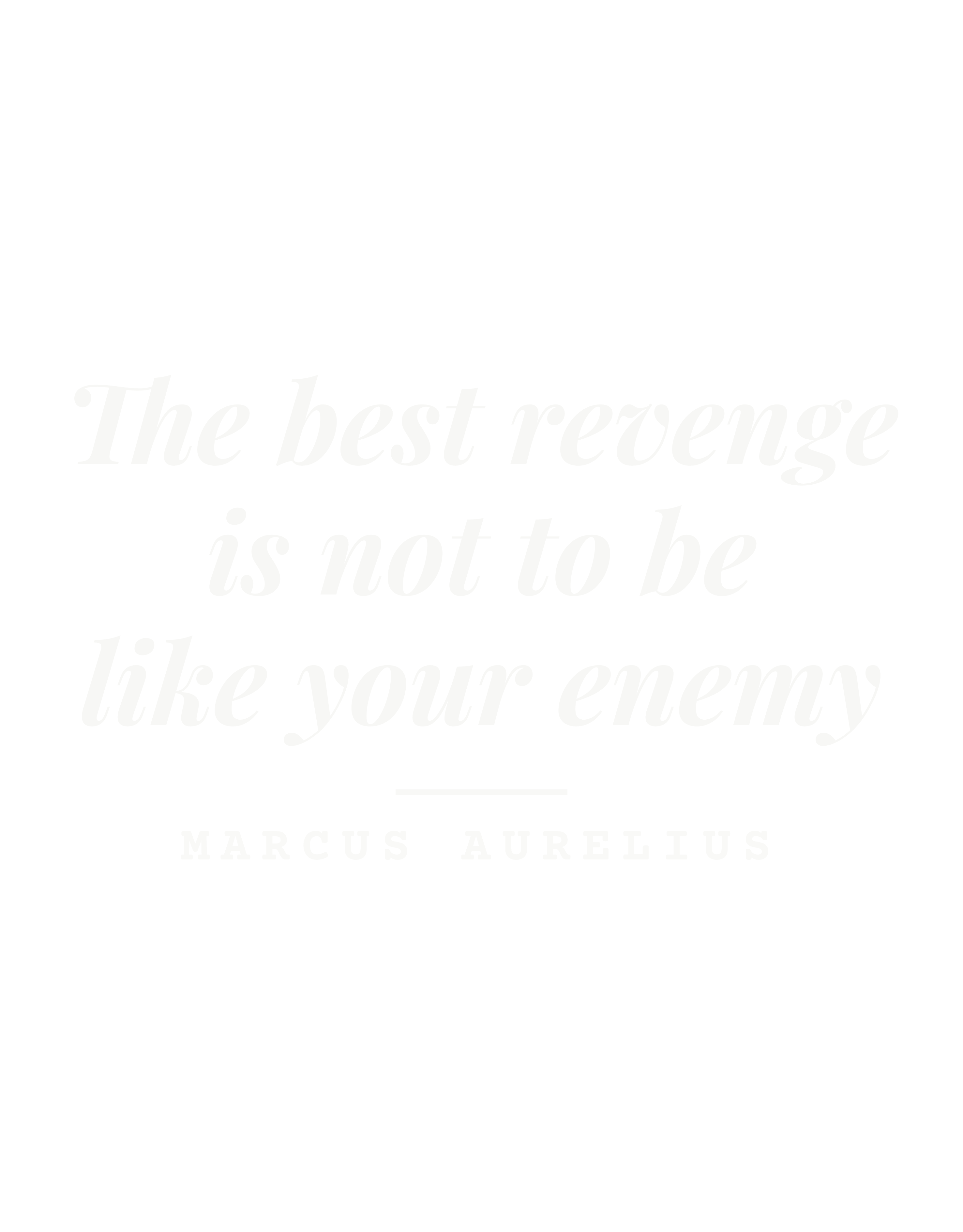 The best revenge is not to be like your enemy