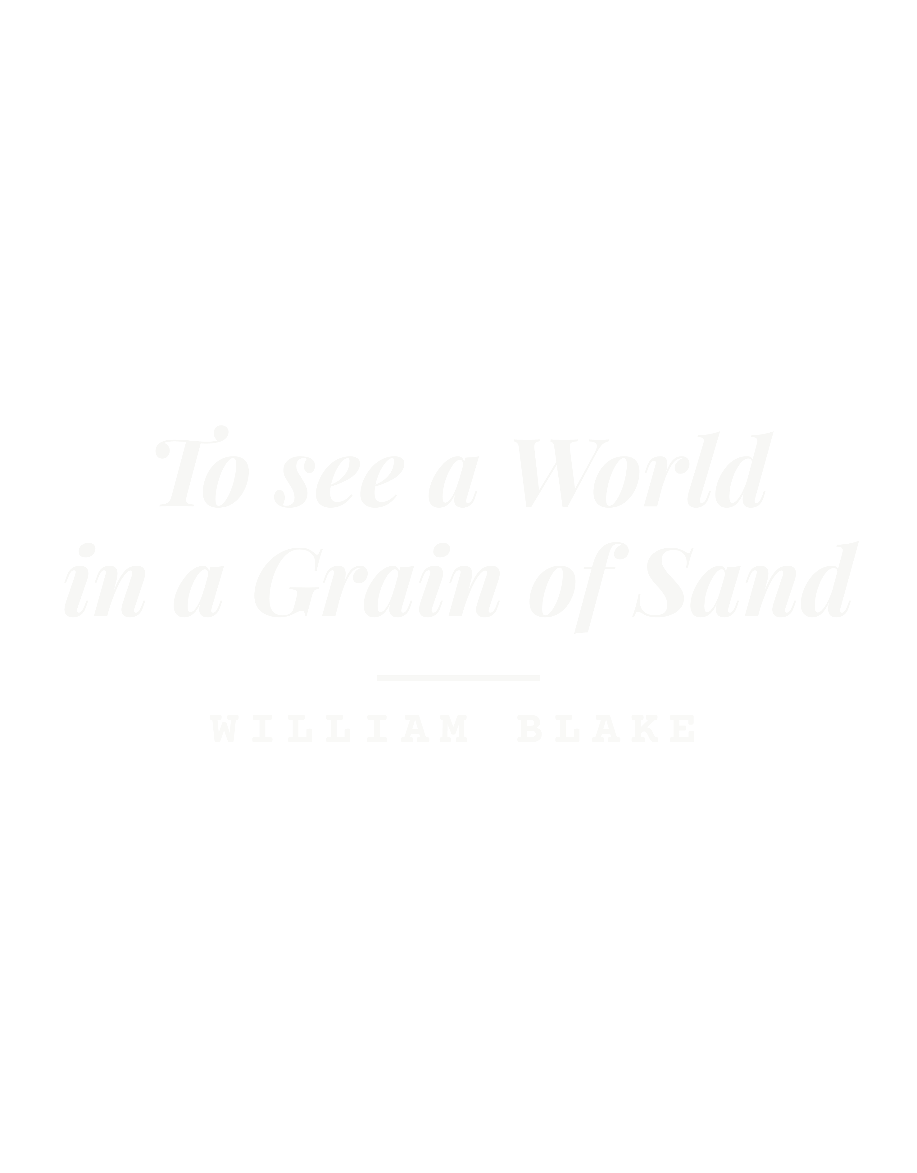 To see a World in a Grain of Sand