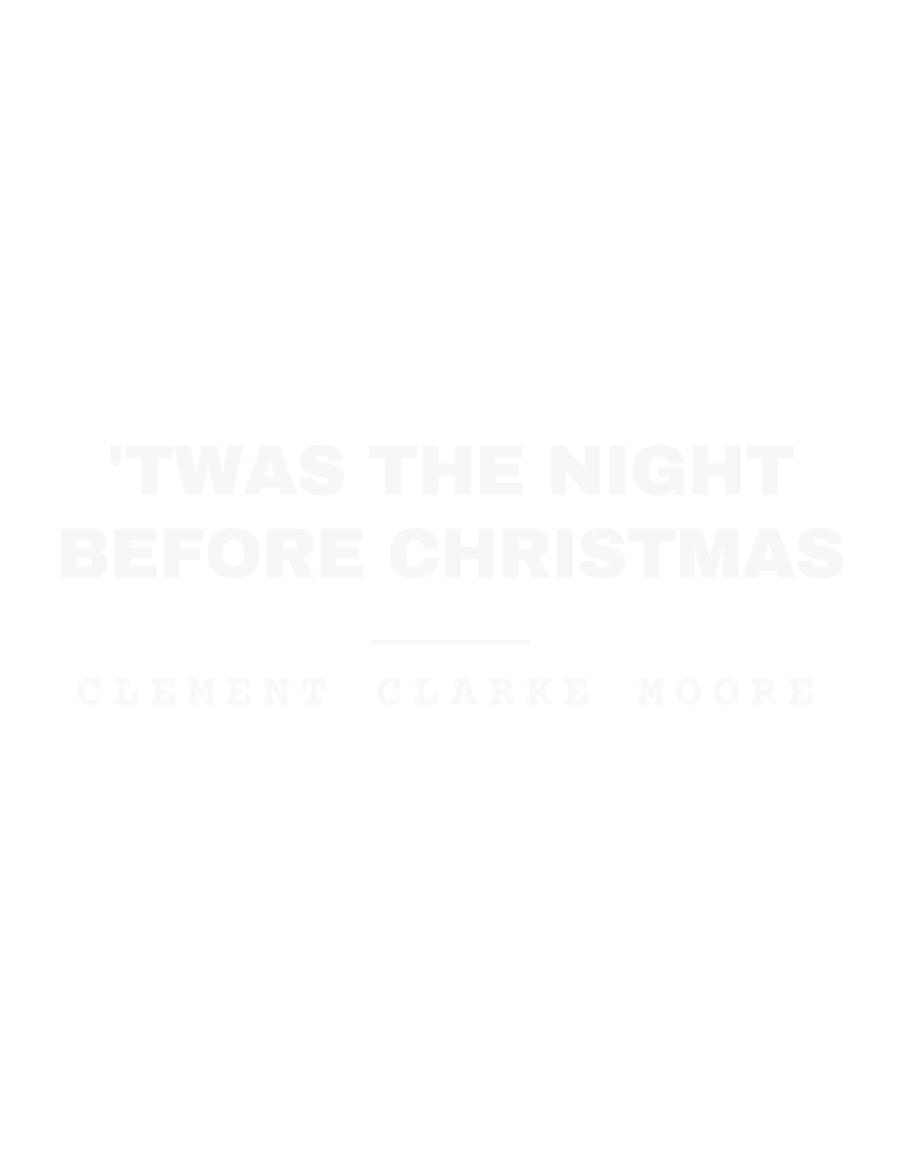 'Twas the night before Christmas