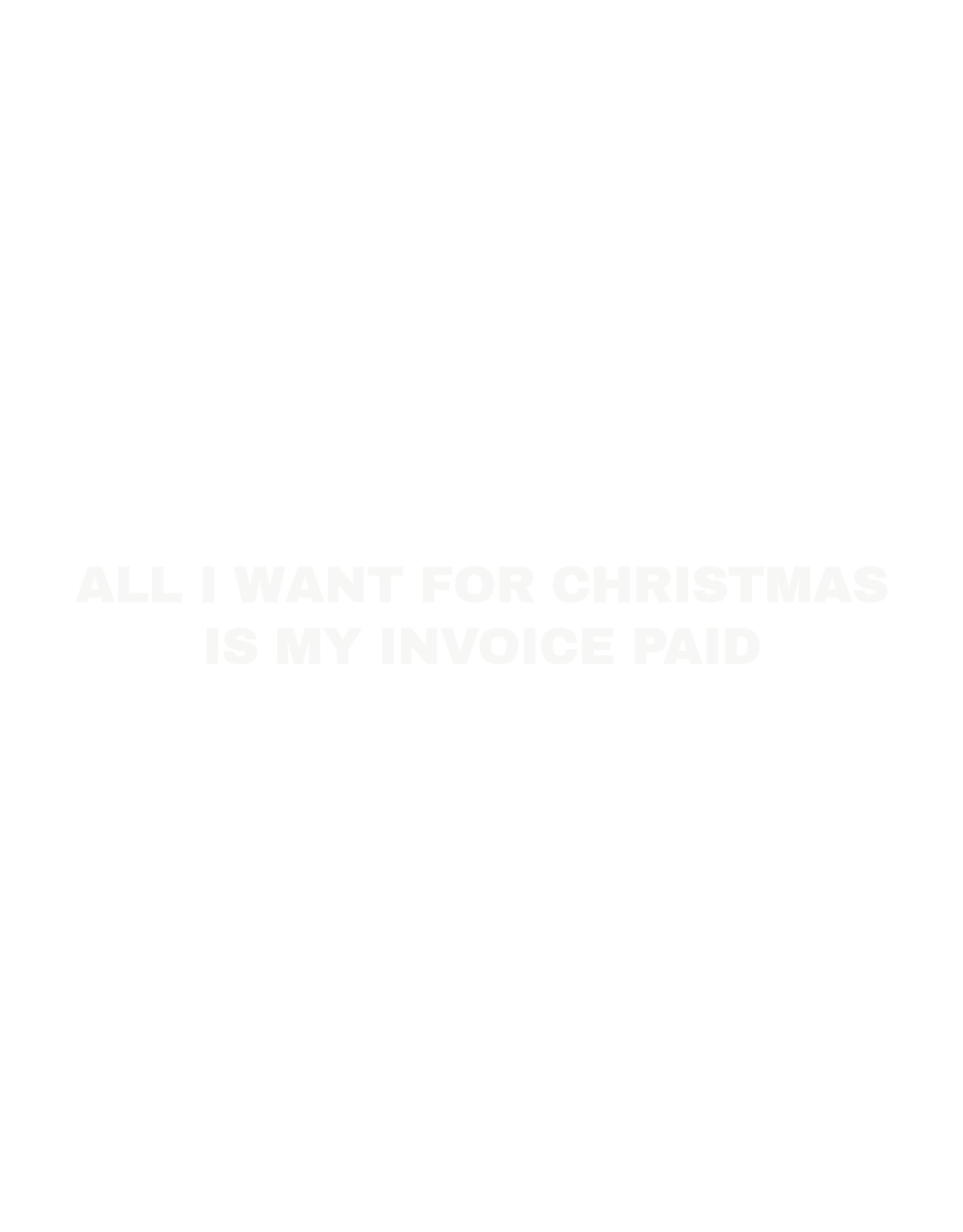 All I want for Christmas is my invoice paid