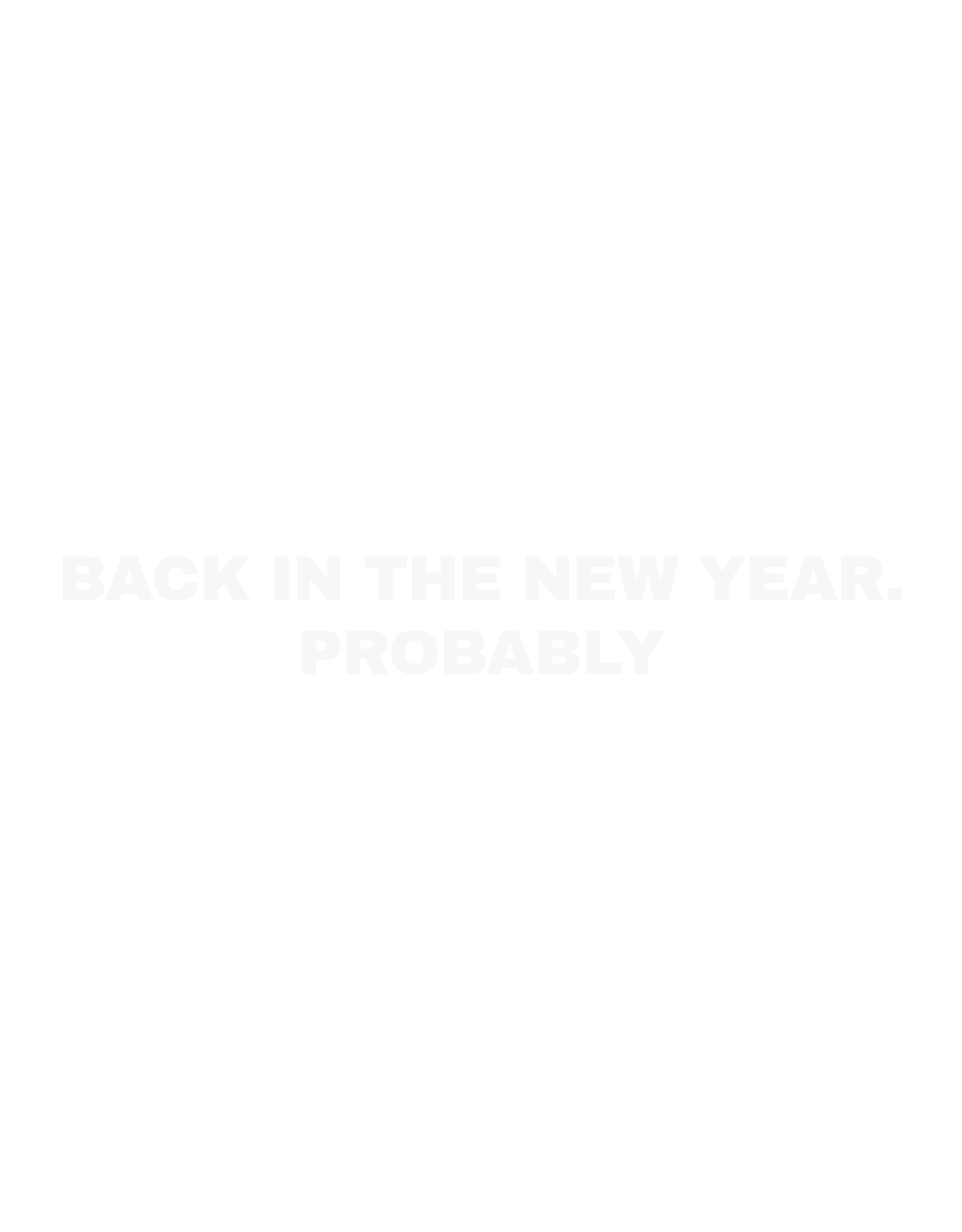 Back in the new year. Probably