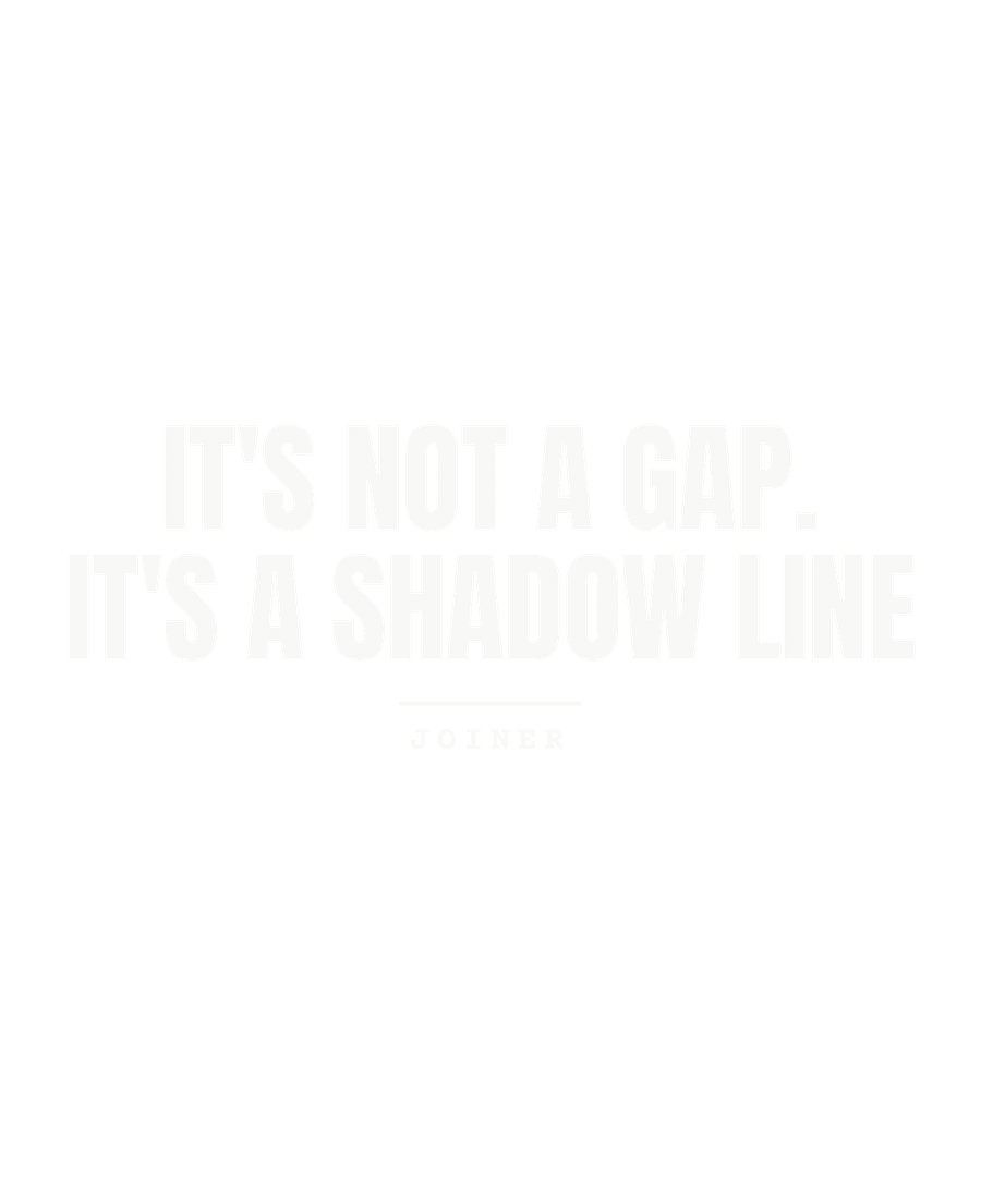 It's not a gap. It's a shadow line