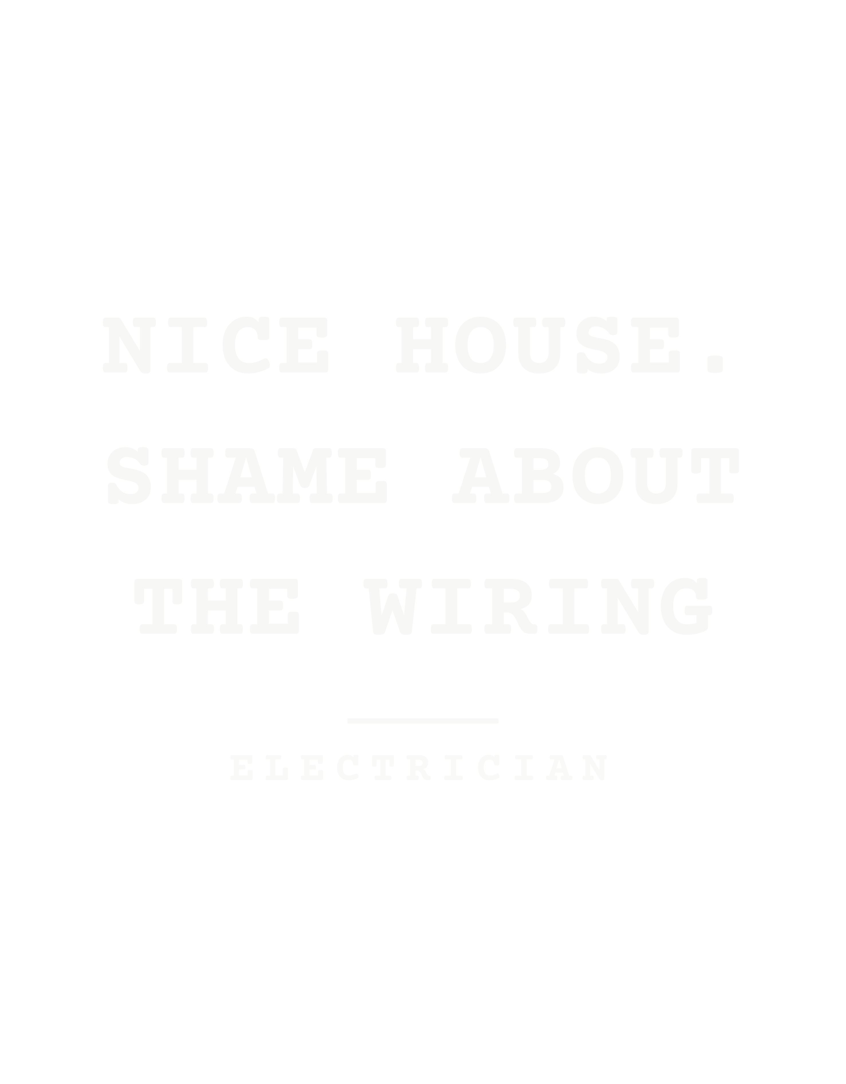 Nice house. Shame about the wiring