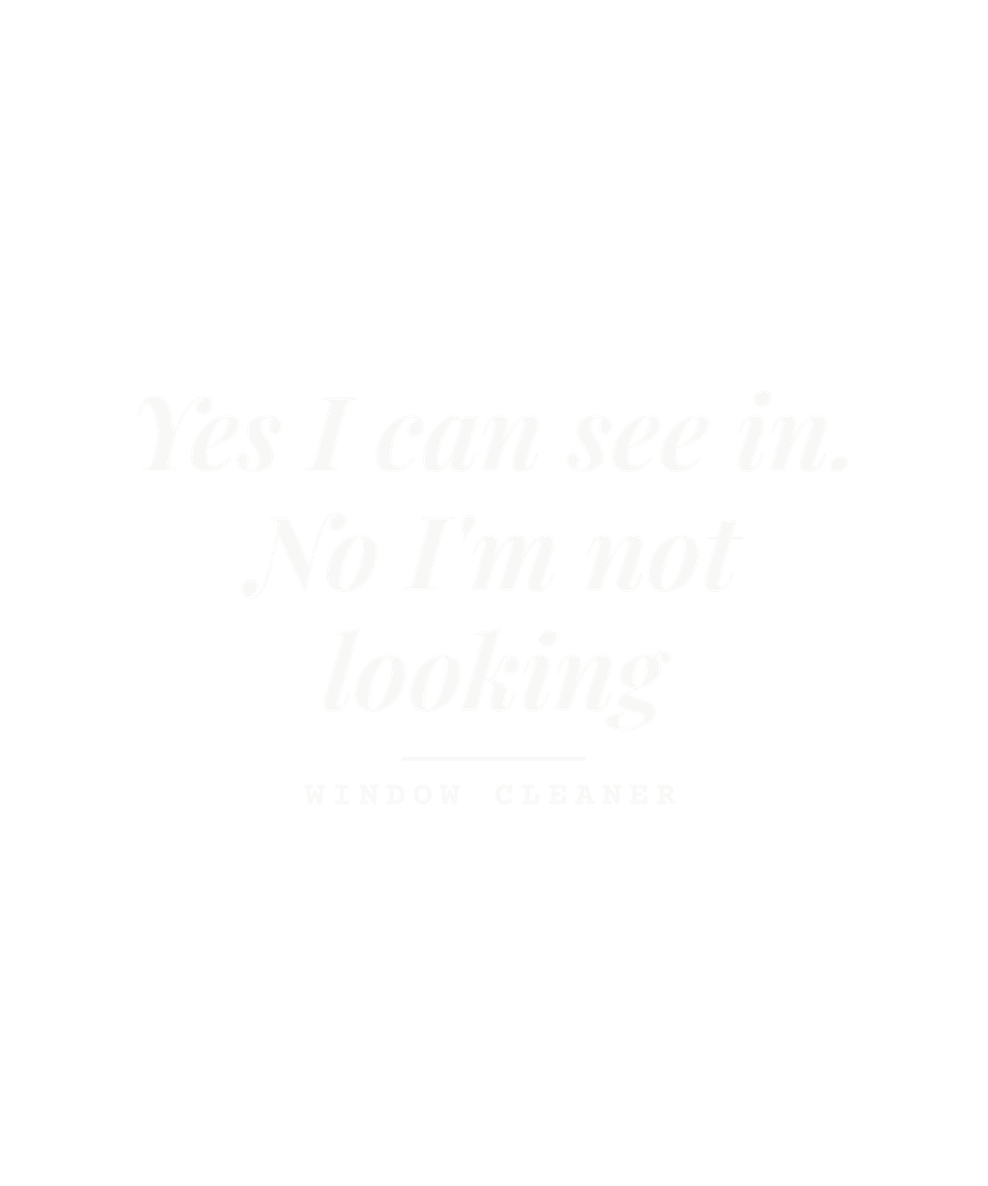 Yes I can see in. No I'm not looking