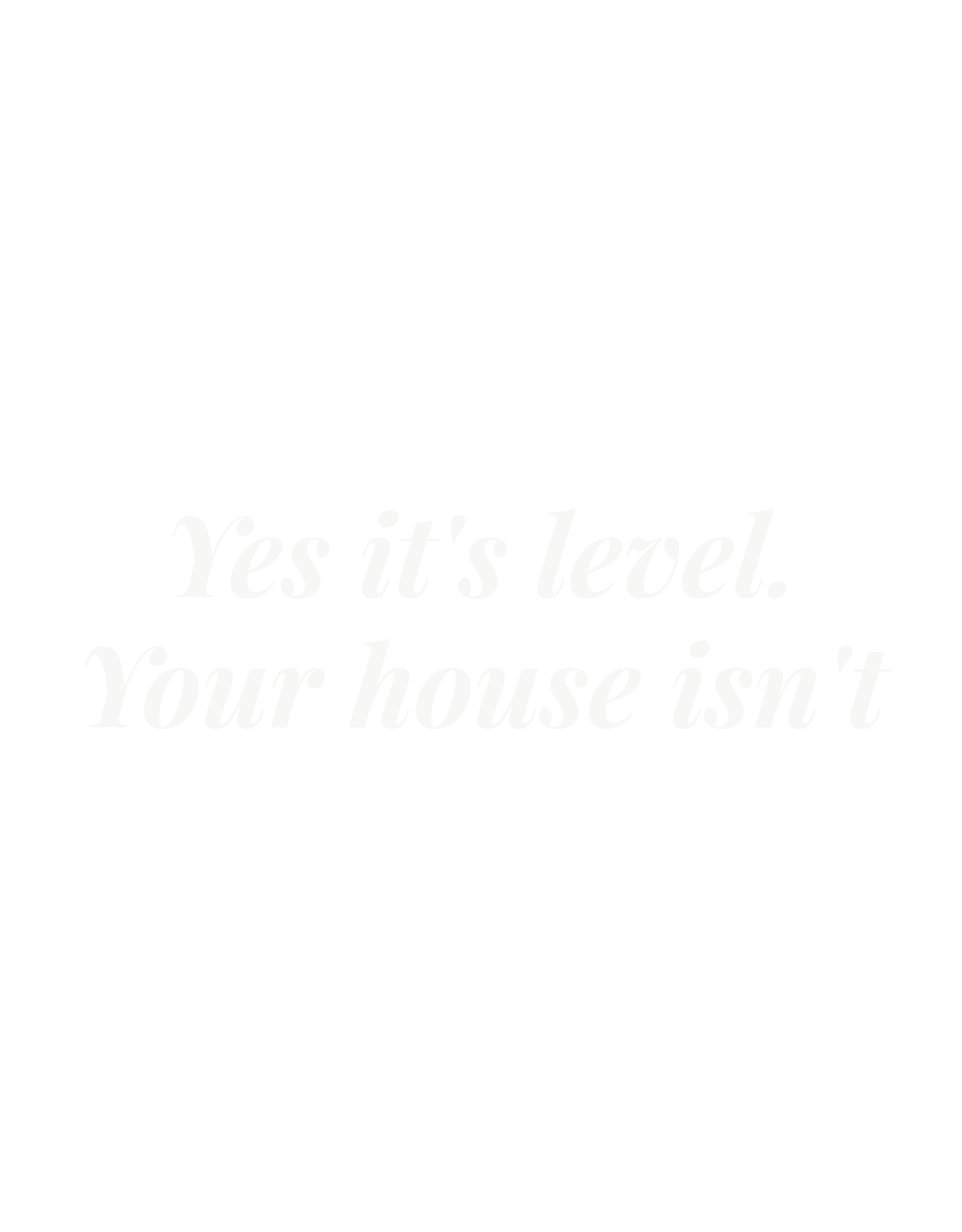 Yes it's level. Your house isn't