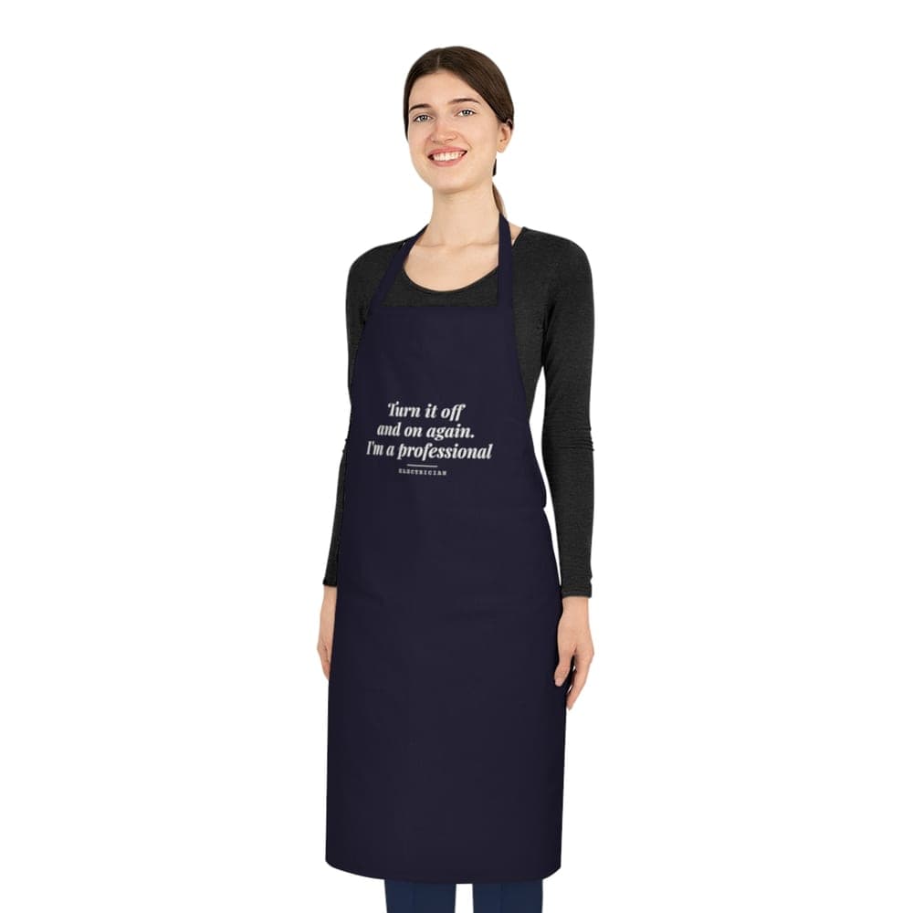 Turn it off and on again. I'm a professional — On an apron