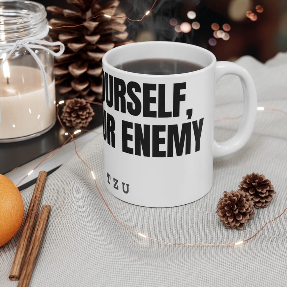 Know yourself, know your enemy — On a mug