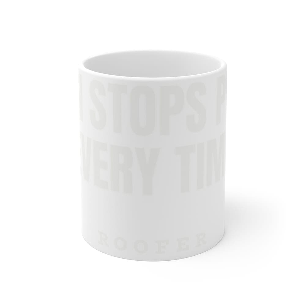 Rain stops play. Every time — On a mug