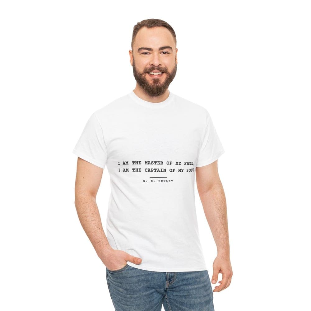 I am the master of my fate, I am the captain of my soul — On a tee