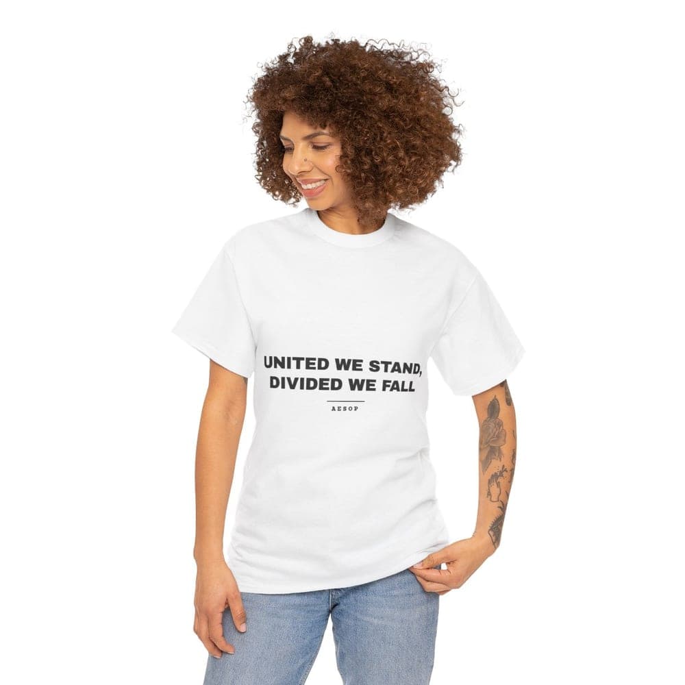 United we stand, divided we fall — On a tee