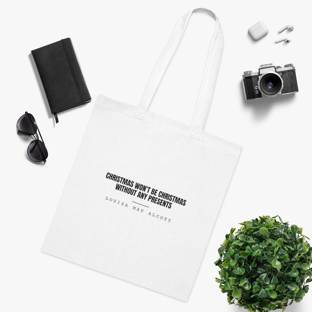 Christmas won't be Christmas without any presents — On a tote