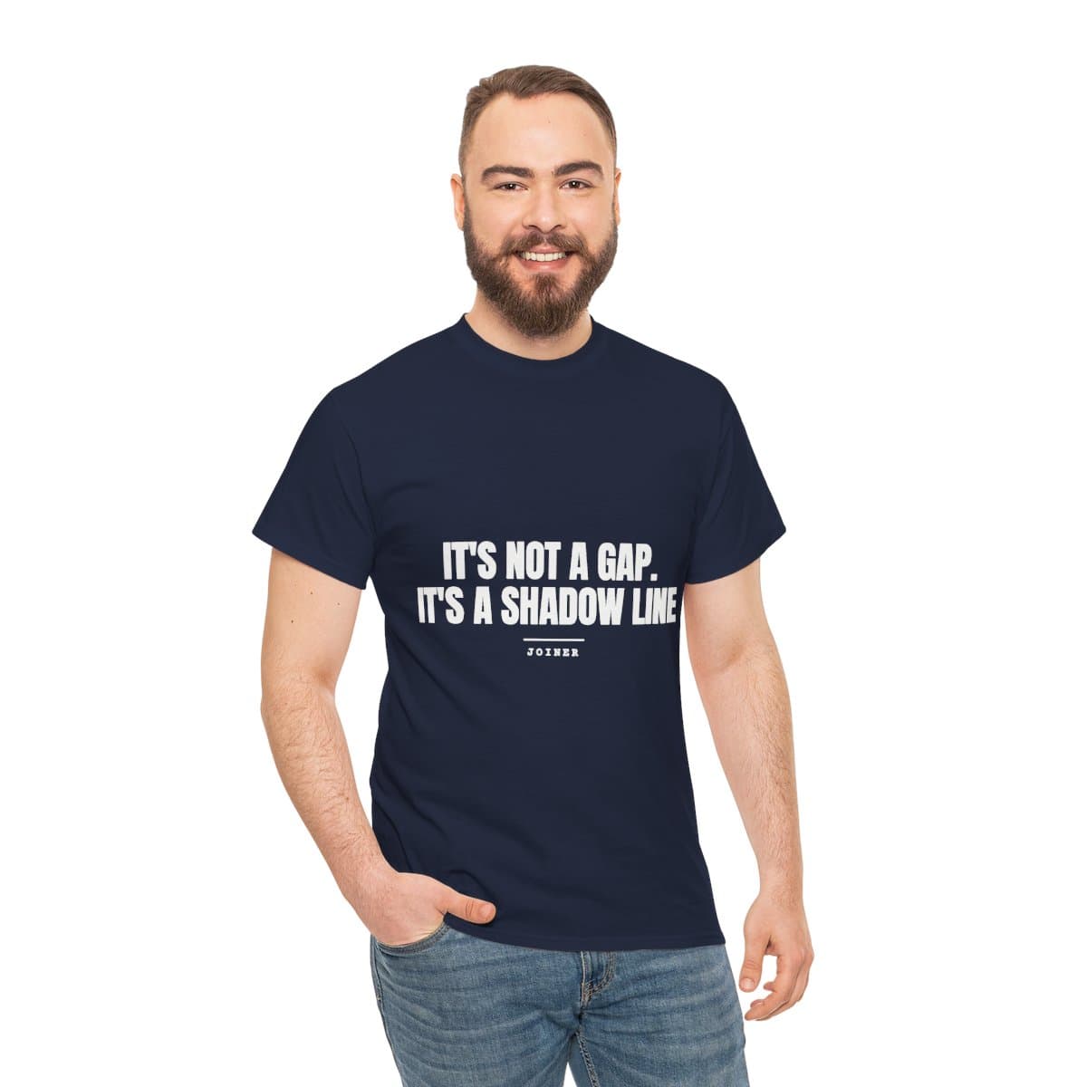 It's not a gap. It's a shadow line — On a tee